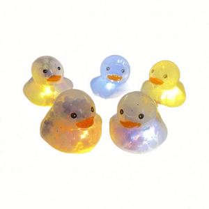 Glowing Bubble Rainbow Milk Tea Toy Transparent Duck Print Logo - Product Image 1