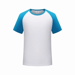 Camiseta de Poliéster Sublimable con Mangas Raglán y Logotipo Personalizado <span class=keywords><strong>para</strong></span> Parejas, Hombre y Mujer - Product Image 6