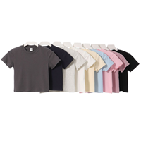 Korte mouw dames T-shirts met eigen logo, groothandel, ademend, zomer streetwear, 2026 nieuw, stijlvolle shirts