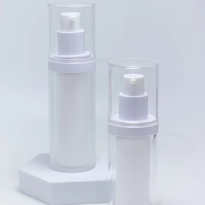 High Quality Cosmetic Airless <b>Bottle</b> 30ml 15ml Unique Acrylic Airless <b>Pump</b> <b>Bottle</b> With Color for Sunscreen Lotion Cream Packing - Product Image 2