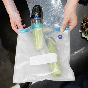 Sac à sandwich réutilisable en PEVA sans BPA, résistant aux fuites, compatible lave-vaisselle, sac de congélation pour collations, fermeture éclair, surface estampée à chaud pour le stockage des aliments - Product Image 4