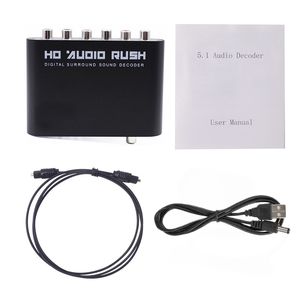 Decoder <span class=keywords><strong>Audio</strong></span> 5.1 CH da SPDIF Coassiale a RCA, Convertitore Digitale Ottico DTS AC3, Amplificatore Analogico HD per - Product Image 6