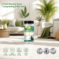 Poudre désodorisante pour tapis pour animaux de compagnie Zourunan, parfum prairie fraîche, pour chats et chiens, non toxique, prix de gros, fournisseur d'usine