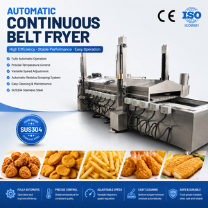 Machine à frire automatique continue 1-3T/H, certifiée CE, haute capacité, faible coût de main-d'œuvre, entretien facile - Product Image 5