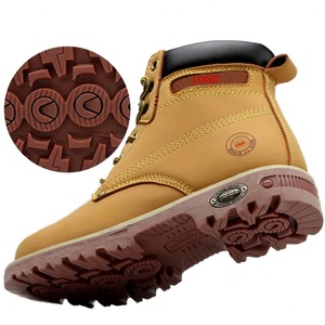 Venta Directa de Fábrica, Botas de Trabajo de Seguridad Antipinchazos Personalizables al por Mayor, Nuevas Botas de Moda para Hombre con Punta de Acero, Ligeras y de Cuero - Product Image 1