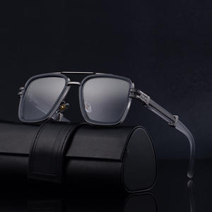 Dg-98392p แว่นกันแดดโพลาไรซ์ทรงสี่เหลี่ยมสำหรับผู้ชายกรอบพลาสติกโลหะสีดำ Uv400 ประเภทการป้องกัน 3 ที่บังแดดใช้กลางแจ้ง - Product Image 5