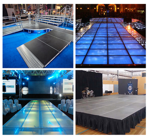 Nhanh chóng lắp ráp thông minh Modular di động có thể gập lại dễ dàng cài đặt sân khấu sự kiện cho đám cưới triển lãm bên giàn hiển thị - Product Image 3