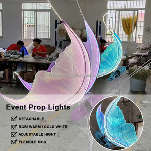 LEDA, decoración de boda de nuevo diseño, luces de mariposa de diodo emisor de luz 3D para decoración de fiestas y accesorios para eventos - Product Image 4