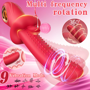 Vibratore 3 in 1 con vibrazione a 360 gradi, stimolazione con la lingua <span class=keywords><strong>e</strong></span> movimento oscillante, <span class=keywords><strong>vibratori</strong></span> clitoridei, giocattoli sessuali per adulti per <span class=keywords><strong>donne</strong></span> - Product Image 3