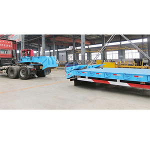 2/3/4 Axles 40-80ton Lowboy <strong>Trailer</strong> <strong>Gooseneck</strong> <strong>Container</strong> Lowbed Semi <strong>Trailer</strong> for Tanzania - Product Image 5