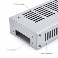Caja de Aluminio Anodizado Cepillado 6061 para Electrónica, Carcasa Personalizada, Proyecto de Doblado de Chapa Metálica Mecanizada por CNC