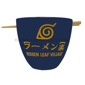 Bol Ramen Anime avec baguettes 16 onces Ichiraku Ramen et bol Ramen Village à feuilles cachées - Product Image 6