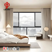 Ventanas Corredizas Horizontales de Aleación de Aluminio Resistentes a la Corrosión de Primera Marca, Antirrobo, de Acero Inoxidable, con 5 Años de Garantía, para Hoteles