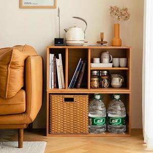 Meuble de rangement modulaire en bois massif multifonctionnel pour salon, bibliothèque avec tiroirs et étagères pour l'organisation de la maison - Product Image 3