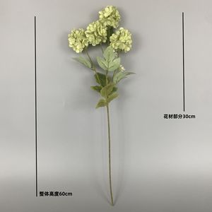 <b>Artificial</b> <b>Hydrangea</b> Flowers 4 Heads High Simulation Silk Flower Wedding Decorations Home Decor Outdoor Photography Props - Product Image 4