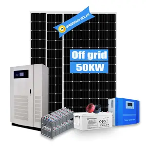 离网太阳能电站 50KW 60KW 独立太阳能系统 50KW 工厂使用