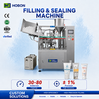 Machine de remplissage automatique de tubes en plastique Hebo, machine de scellage de tubes pour crème cosmétique, pâte et liquide