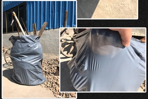 โรงงานขายถุงขยะพลาสติก HDPE สีดำขนาดใหญ่แบบพกพา รีไซเคิลได้ - Product Image 5