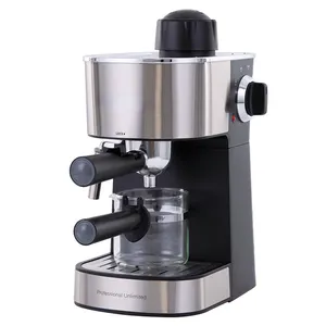 Bomba de vapor de presión, máquina Espresso semiautomática pequeña para el hogar, capuchino