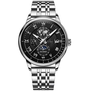 Montres à quartz pour hommes tendance, <span class=keywords><strong>date</strong></span> automatique, marque de luxe, étanches, lumineuses, en cuir, montres de sport pour hommes - Product Image 5
