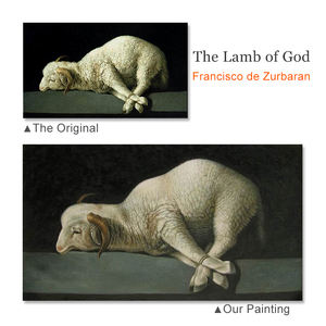 Vente en gros professionnel peint à la main célèbre peinture à l'huile classique sur toile de lin musée qualité reproduction animaux peinture - Product Image 6