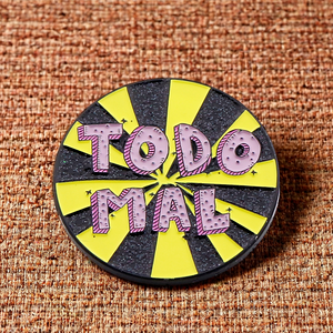 Pin de esmalte personalizado, insignia metálica con purpurina de dibujos animados, fabricante de logotipos, impresión UV, pin de solapa de esmalte duro con diseños de anime, fútbol y <span class=keywords><strong>Apple</strong></span> - Product Image 2