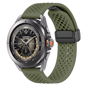 Correa de silicona con agujero de <span class=keywords><strong>malla</strong></span> transpirable y hebilla magnética de 22mm para <span class=keywords><strong>reloj</strong></span> <span class=keywords><strong>Xiaomi</strong></span> S4 (WB1103T) - Product Image 4