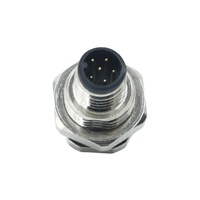 Montaje de Panel PCB IP67, Cable impermeable M8, Conector de toma de Panel trasero