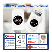 Vente chaude Chauffage Wifi Thermostat de Rétro-Éclairage Réglable Radiateur Valve Thermostat avec Smart Life Tuya Zigbee Thermostat