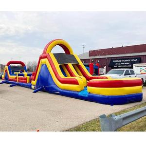 Carrera de obstáculos inflable de juegos al aire libre para adultos y niños baratos comerciales a la venta - Product Image 3