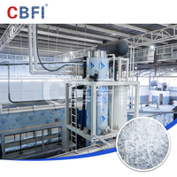 Machine à glace industrielle CBFI 20-100 tonnes avec compresseur Bitzer |   Usine de glace comestible entièrement automatisée pour une production à grande échelle