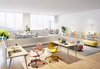 Chaise ergonomique innovante dernière chaise de réunion moderne rembourrée pivotante tissu de beauté chaise de bureau au design original
