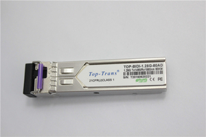 Módulo SFP TBD-1.25G-80AL/BL BIDI 1.25G 1490nm/1550nm 80km Fibra Monomodo 1000BASE-ZX Simplex LC DDM TBD-1.25G-80AL - Product Image 2