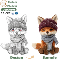 Peluche personnalisée Kelian avec logo renard, jouet doux, poupée en peluche à câliner, cadeau, jouet en peluche, peluche anime, peluche personnalisée, jouet en peluche doux