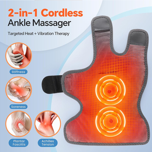 Fitease Prix Usine Enveloppe Chauffante pour Cheville Triple Technologie Néoprène/ABS Masseur de Pieds Revitalisant Sans Fil Portable 3 Vitesses avec Minuterie - Product Image 5