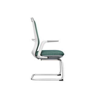 Chaise de bureau de réunion économique pour visiteurs, salle d'attente, réception, formation, personnel, avec dossier en maille, <span class=keywords><strong>sans</strong></span> roulettes - Product Image 4