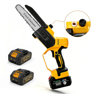 Tronçonneuse sans fil sans balais de 8 pouces, batterie au lithium 21V, <span class=keywords><strong>scie</strong></span> à chaîne électrique pour la coupe du bois, l'élagage des jardins - Product Image 1