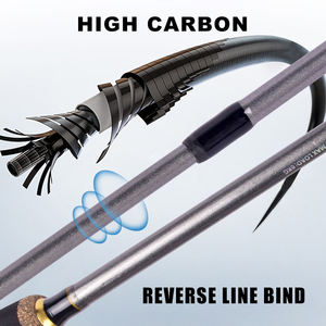 Canne à pêche spinning pour eau salée, 2 brins, pour truite, surfcasting, baitcasting, action rapide, blank en carbone, poignée EVA, pour carpe crucian de lac - Product Image 5