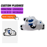 Gantungan Kunci Boneka Anime Custom 10cm Lucu Bahan Katun PP Bordir Logo OEM ODM 100 Pcs MOQ untuk Gantungan Tas Grosir