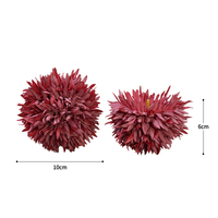 Crisantemo Artificial Grande para Regalo del Día de la Madre, Decoración de Centro de Mesa para Bodas y Fiestas, Bola de Flores de Pompones