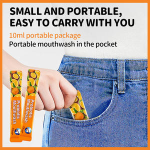 Travel Mondwater Probiotische Fruitsmaak Mondverzorging Mondwater Voor Frisse Adem - Product Image 4