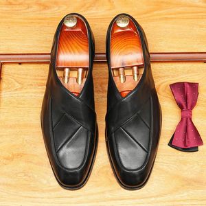 Nuevos Zapatos de Cuero para Hombre, Estilo Británico, Casuales de Negocios, Formales, para Boda, con Suela Gruesa y Brillante, de Gamuza - Product Image 4