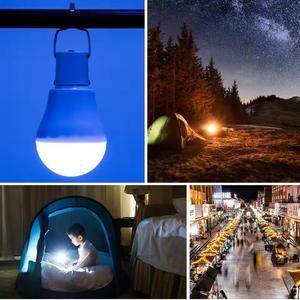 Lampe solaire de camping LED 5000K lumière du jour, étanche IP65, certifiée CE, à intensité variable avec panneau solaire et câble de 3,5 m pour utilisation extérieure suspendue - Product Image 6