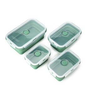 Uống Silicone gấp Bento Hộp Ăn Trưa Chất lượng cao ráp Hộp Ăn Trưa cho trẻ em - Product Image 1