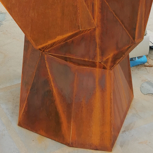 Esculturas de óxido Decoración del hogar Escultura moderna de acero Corten Escultura de acero Corten de jardín - Product Image 6