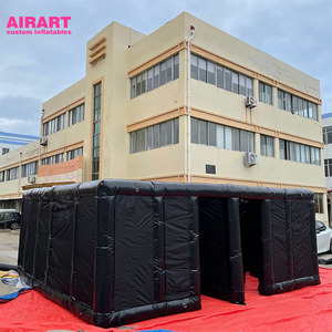 Laberinto Inflable Modular Negro de Montaje Rápido, Laberinto Inflable Comercial para Fiestas de <span class=keywords><strong>Terror</strong></span> de Halloween, Alquiler de Juegos - Product Image 4