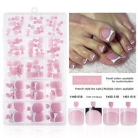 Faux ongles carrés courts nude style français, sans couture, pré-fabriqués, amovibles, prêts à l'emploi, à rayures, motif triangle pêche