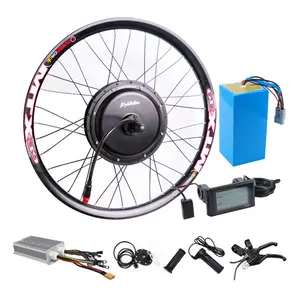 48v 52v 2000w MTX车轮ebike电动自行车轮毂电机转换套件，带虎鲨锂电池