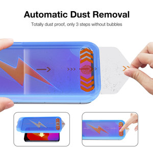 Protector de Pantalla de Vidrio Templado para Teléfono, Bandeja Aplicadora de Fácil Instalación para <span class=keywords><strong>iPhone</strong></span> X XS XR 11 12 <span class=keywords><strong>13</strong></span> 14 15 16 17 <span class=keywords><strong>Pro</strong></span> Max Plus - Product Image 4