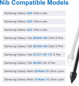 <span class=keywords><strong>S</strong></span> <span class=keywords><strong>Pen</strong></span> Nibs Reemplazo para <span class=keywords><strong>Samsung</strong></span> <span class=keywords><strong>Galaxy</strong></span> <span class=keywords><strong>Tab</strong></span> S9/S9 Ultra S8/S8 Ultra <span class=keywords><strong>S7</strong></span>/<span class=keywords><strong>S7</strong></span> <span class=keywords><strong>FE</strong></span> S6/S6 Lite Note10/20 - Product Image 6
